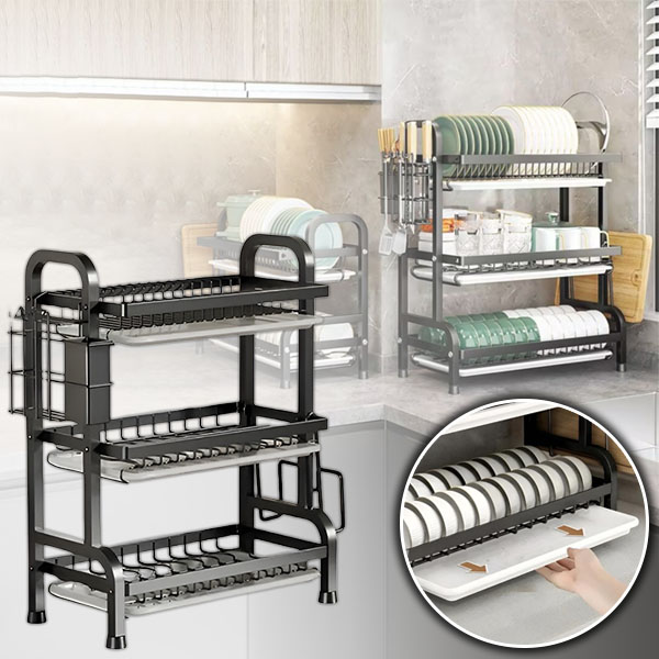 Pametni višeslojni stalak za brzo i učinkovito sušenje posuđa | DRYSTACK