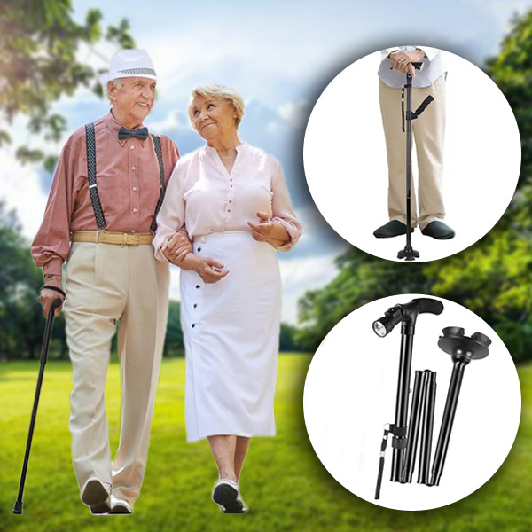 Sklopivi Štap za Hodanje s LED Svjetiljkom | STEPRO