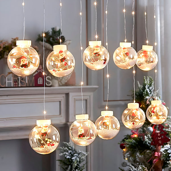 Svetleče božične kroglice (3 m) | XMASBALL