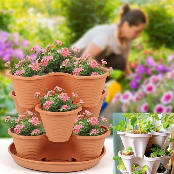 Teglice za cvijeće podesive visine | PLANTUP (3x komada)