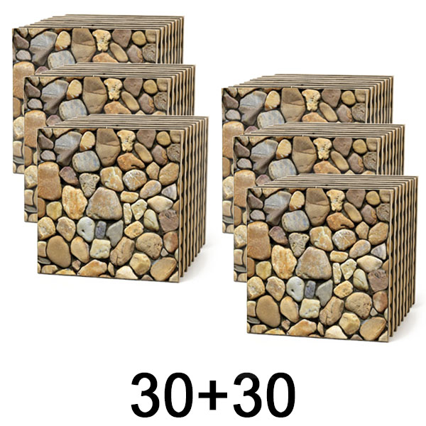 3x 3D zidne pločice s efektom kamena – odlijepi i zalijepi | STONEBLOCKS 1+1 GRATIS