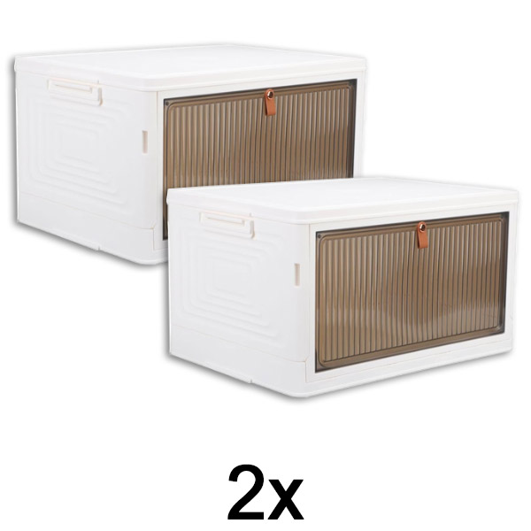 2x Kutija za pohranu s poklopcem | ORGABOX