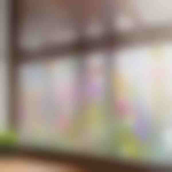 Živahna cvjetna naljepnica za prozor | FLORASTIK