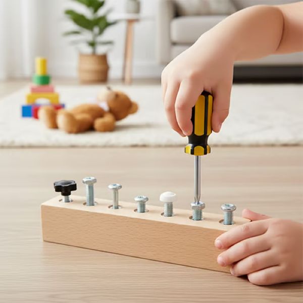 Drvena Montessori ploča za djecu | MINIMOJSTER